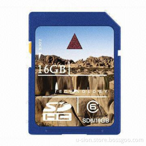 16GB High-speed SD Card for Camera, Recorders, with User-selectable Mechanical Write Protect Switch